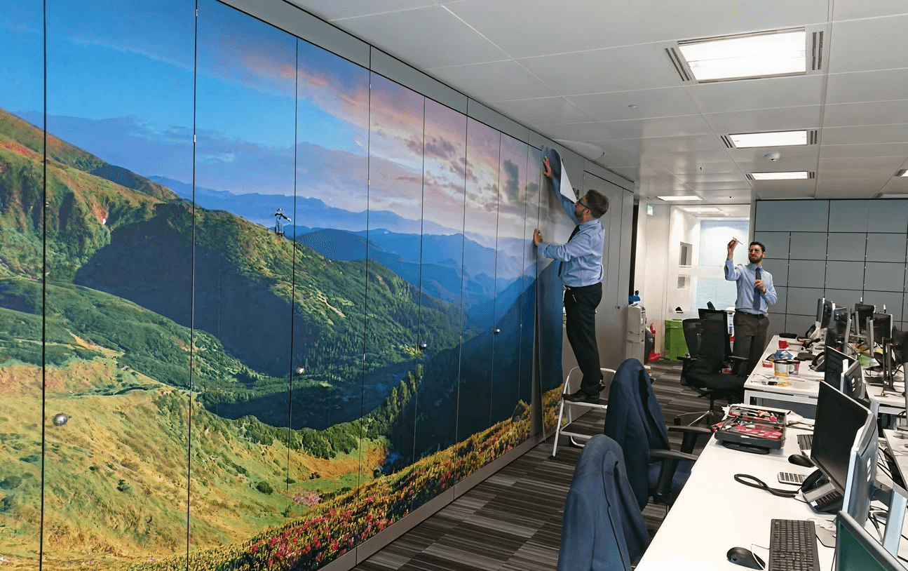 How Custom Wall Printing Transforms Modern Workspaces