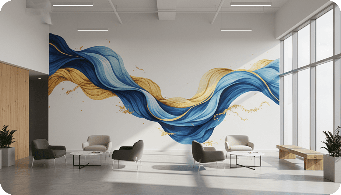 How Custom Wall Printing Transforms Modern Workspaces